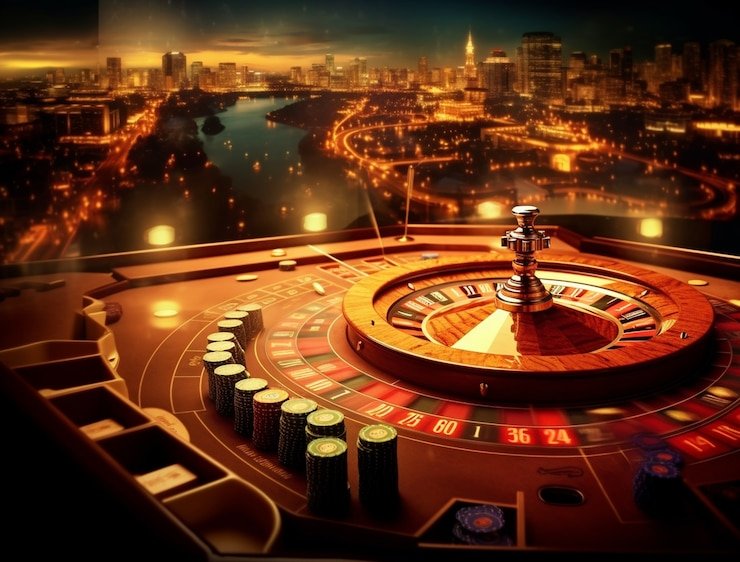 Infinite Blackjack live dealer table on mbothe with multiple player positions
